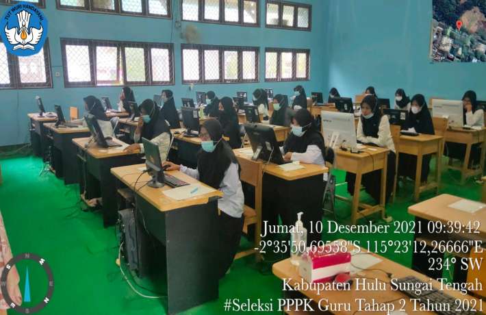 Nilai Seleksi Kompetensi PPPK JF Guru 10 Desember 2021 di TUK SMKN 1 Barabai	