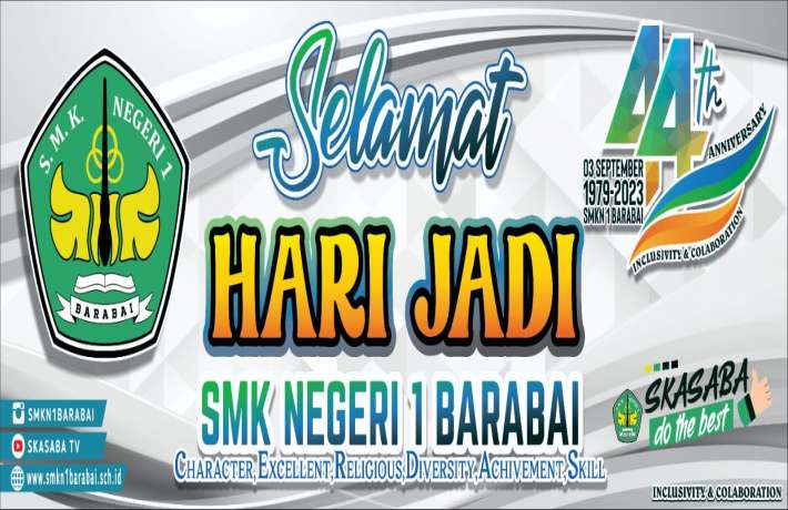 HARI JADI SMK NEGERI 1 BARABAI KE 44