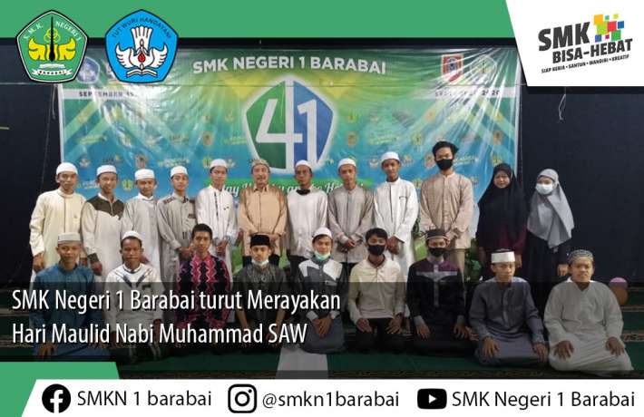 SMK Negeri 1 Barabai turut merayakan hari Maulid Nabi