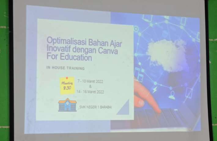 In House Training Optimalisasi Bahan Ajar Inovatif Menggunakan Canva